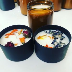 100% organic soy natural candles.